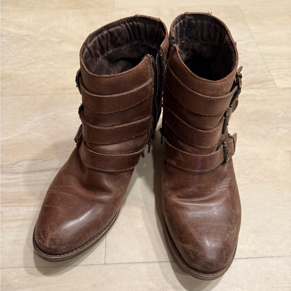 Eric Michael Dark Brown Leather Boots